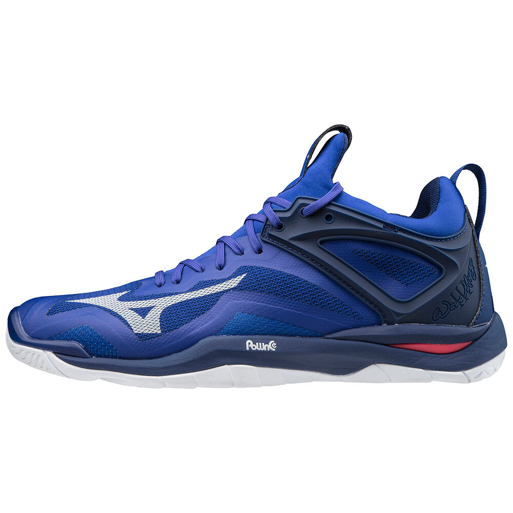 Mizuno Men's Wave Mirage 3 Handball Shoes Blue/White/Pink (X1GA195020-OUD)